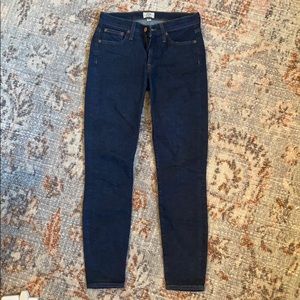 Jcrew dark wash toothpick jean